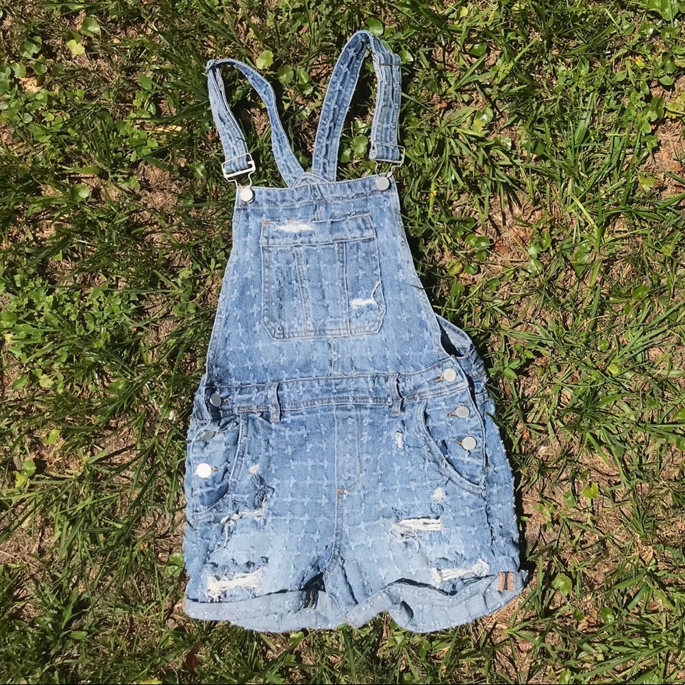 Denim Overall Shorts🐬